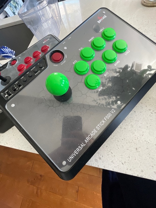 s-l400.jpg 🎮 Green & Black Universal Arcade Fight Stick Controller